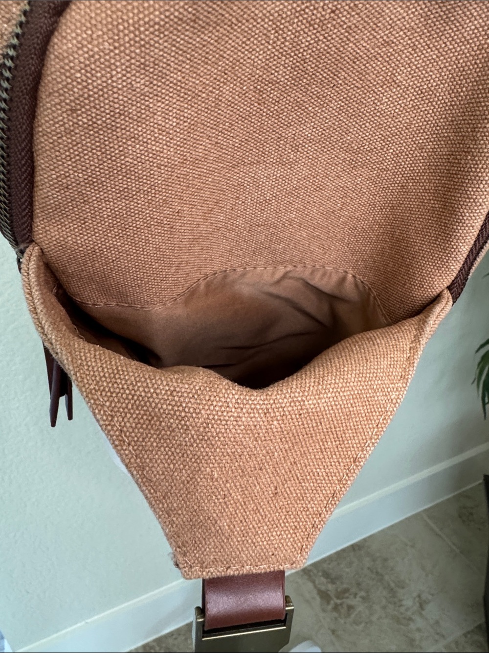 Antik Kraft Crossbody Sling-Samara Cotton Canvas in Tan/Camel Unisex - Picture 9 of 15